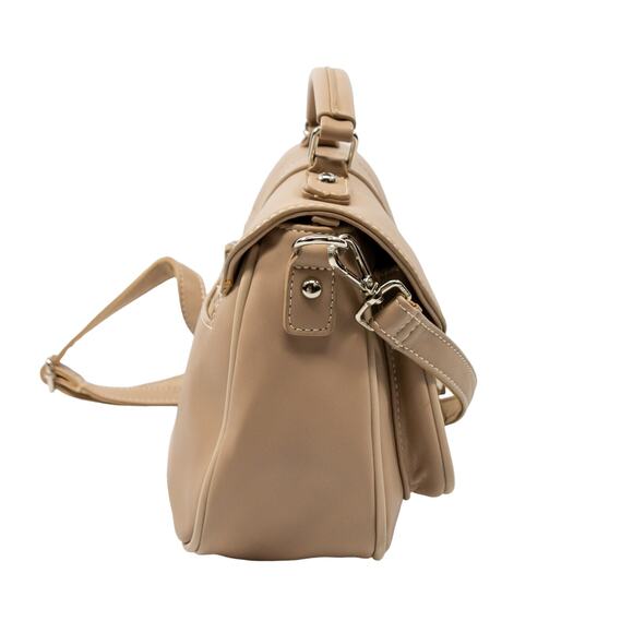 Women's Tan Top Handle Bag DAVID JONES PARIS Handbag Crossbody Purse - Picture 4 of 11